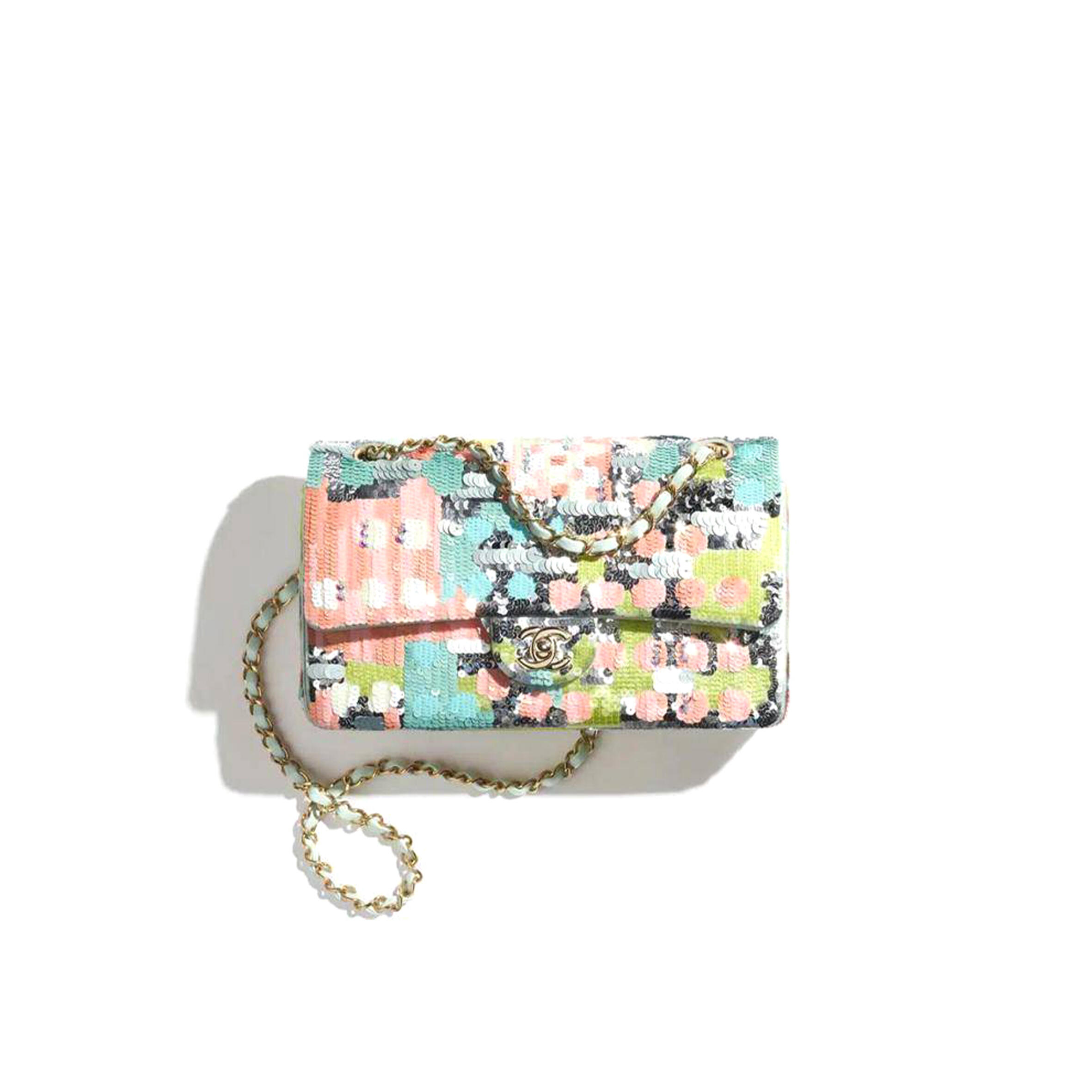 CHANEL SEQUIN CLASSIC FLAP A01112 (25*16*8cm)